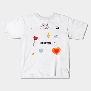 Manifesting Good Things Collage Kids T-Shirt